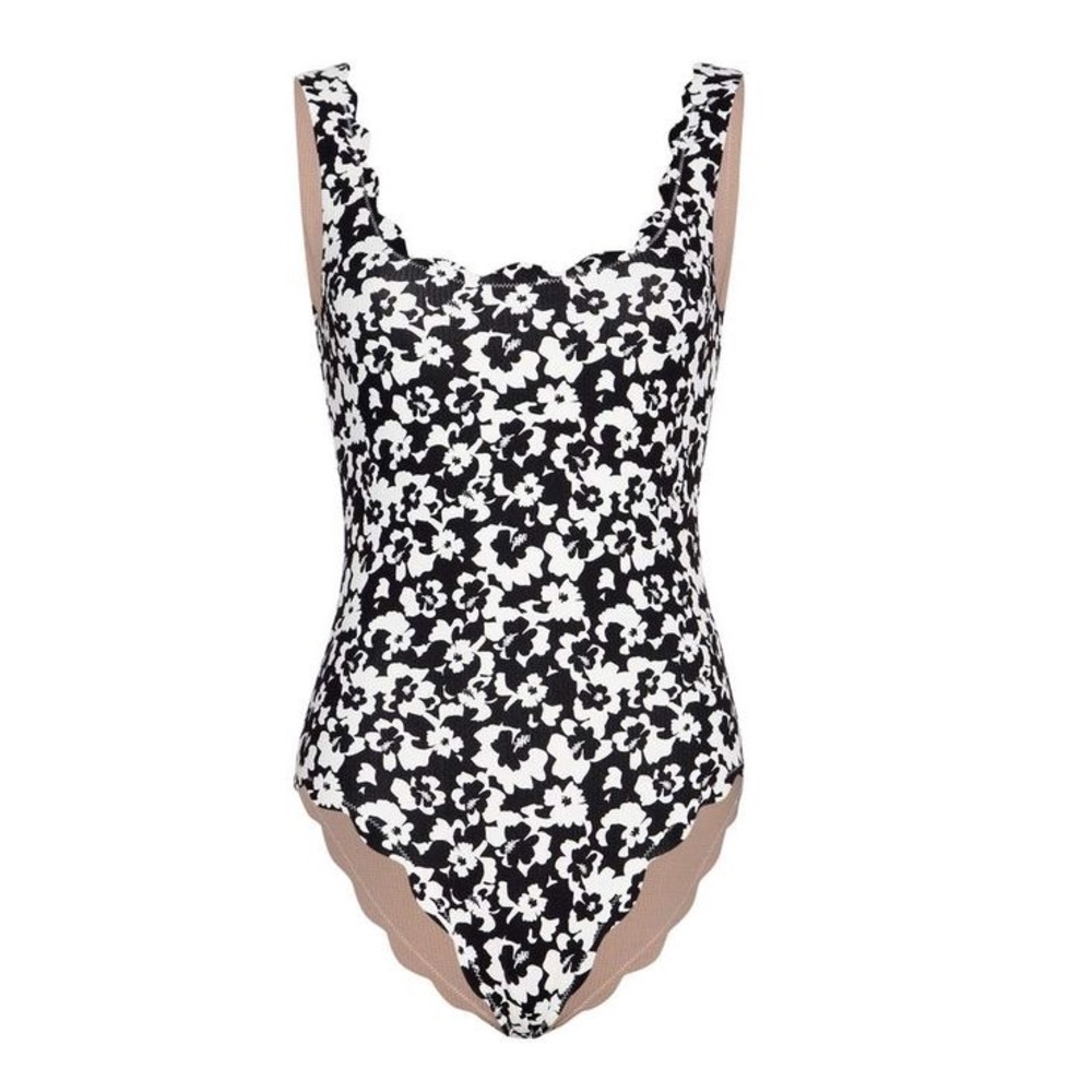 Marysia Palm Springs Reversible Scalloped-edge Swimsuit